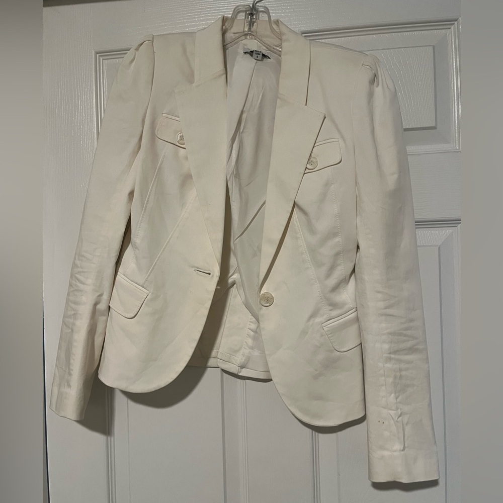 bebe Cream Blazer & matching skirt